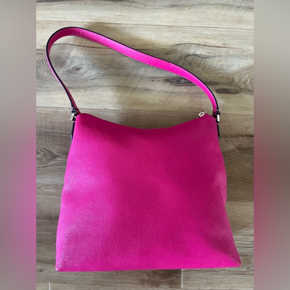 Kate Spade Pink Pebbled Leather Shoulder Bag - Picture 2 of 8